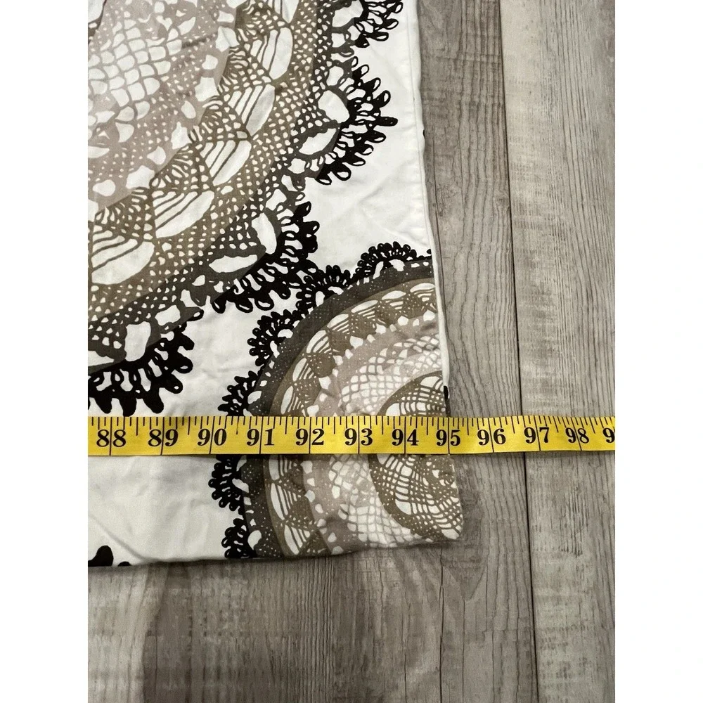 Ikea Lyckoax Duvet Cover Queen Cream Cream Beige Black Mandalas Medallions